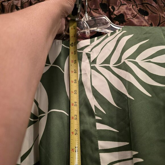 Anthropologie Hutch Palms Wrap Maxi Dress, Green And Cream, US Size L flowy - Picture 10 of 10